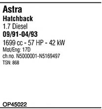 WALKER OP45022 Exhaust System